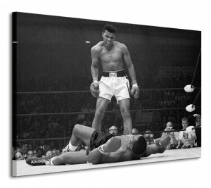 Muhammad Ali (Ali vs Liston Landscape Corbis) - Obraz na płótnie 120x85 cm