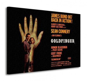 James Bond (Goldfinger - Hand) - Obraz na płótnie 80x60 cm