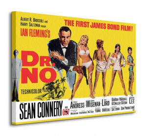 James Bond (Dr No - Yellow) - Obraz na płótnie 80x60 cm