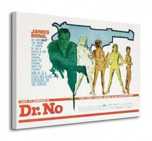 James Bond (Dr No - Gun) - Obraz na płótnie 80x60 cm