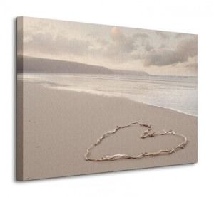 Love’s Serenity Serce - Obraz na płótnie 80x60 cm