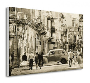 Havana Street, Cuba - Obraz na płótnie 80x60 cm