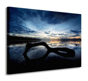 Beach Reflection - Obraz na płótnie 80x60 cm