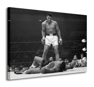 Muhammad Ali (Ali vs Liston Landscape Corbis) - Obraz na płótnie 80x60 cm