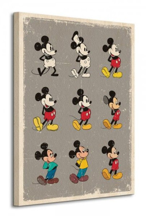 Myszka Miki Mickey Mouse (Evolution) - Obraz na płótnie 60x80 cm
