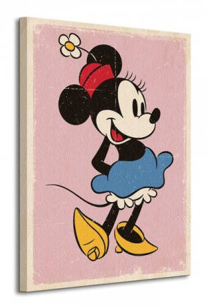 Minnie Mouse (Retro) - Obraz na płótnie 60x80 cm