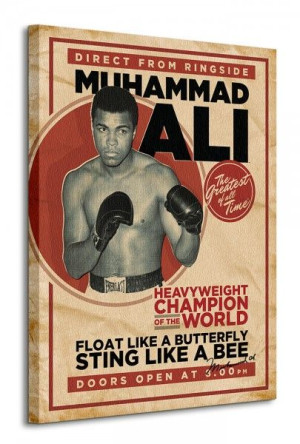Muhammad Ali (Retro - Corbis) - Obraz na płótnie 60x80 cm