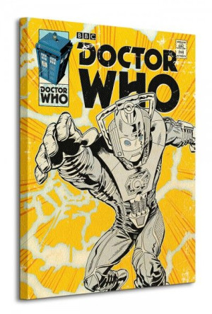 Doctor Who (Cyberman Comic) - Obraz na płótnie 60x80 cm
