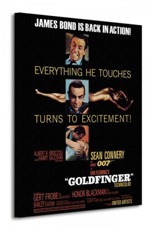 James Bond (Goldfinger - Excitement) - Obraz na płótnie 60x80 cm