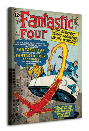 Fantastic Four (Marvel Comics) - Obraz na płótnie 60x80 cm