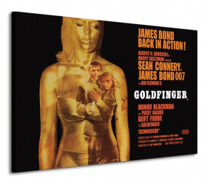 James Bond (Goldfinger - Projection) - Obraz na płótnie 120x85 cm