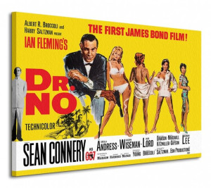 James Bond (Dr No - Yellow) - Obraz na płótnie 120x85 cm