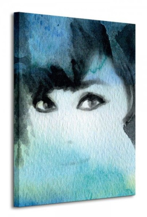 Lady In Blue - Obraz na płótnie 60x80 cm