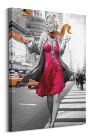 Jadei Graphics (Marilyn Monroe New York Walk) - Obraz na płótnie 60x80 cm
