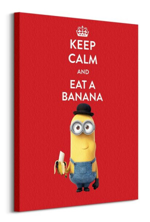 Minionki (Keep Calm) - Obraz na płótnie 60x80 cm