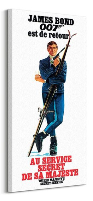 James Bond (OHMSS French) - Obraz na płótnie 50x100 cm