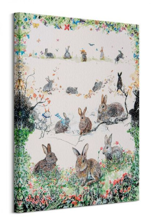 A Rabbit For All Seasons - obraz na płótnie 60x80 cm