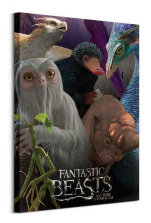 Fantastic Beasts (Escaped Beasts) - obraz na płótnie 60x80 cm