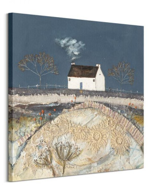 A Harsh Frost Fell upon the Meadow - obraz na płótnie 85x85 cm