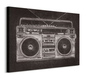Ghetto Blaster - Obraz na płótnie 80x60 cm