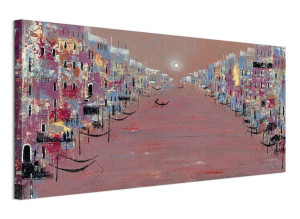 Lee McCarthy (Sunset VENICE) - Obraz na płótnie 100x50 cm