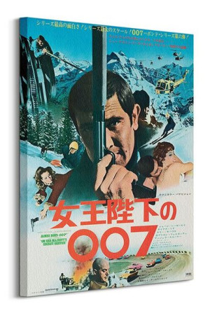 James Bond (OHMSS Foreign Language) - Obraz na płótnie 60x80 cm