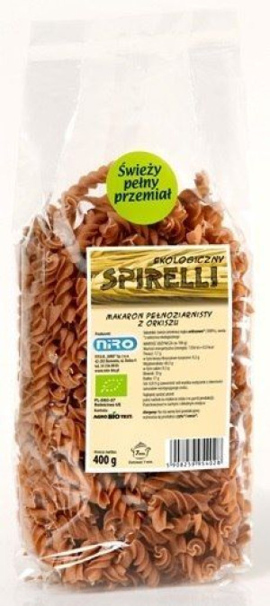 Lumarko Makaron (Orkiszowy Razowy) Spirelli Bio 400 G