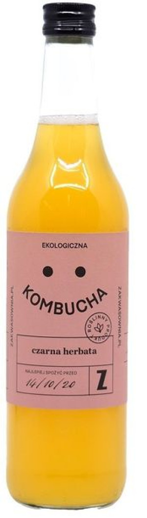 Lumarko Kombucha Z Czarnej Herbaty Bezglutenowa Bio 500 Ml