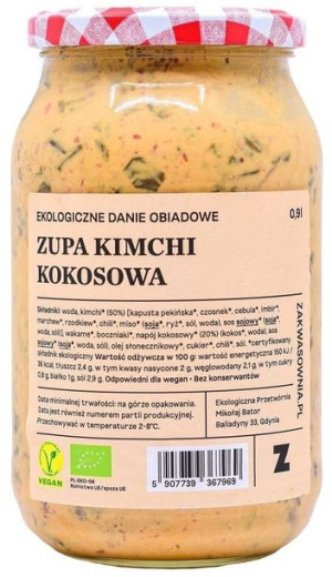 Lumarko Zupa Kimchi Kokosowa Bio 900 Ml
