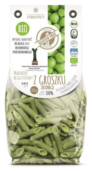 Lumarko Makaron (Z Groszku Zielonego) Rurka Penne Bezglutenowy Bio 250 G