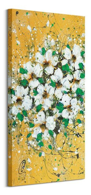 Gold Trellis - obraz na płótnie 50x100 cm