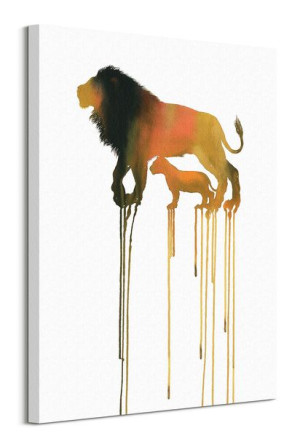 Lions - obraz na płótnie 60x80 cm