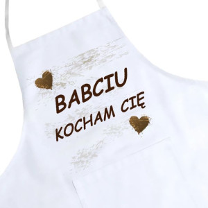 Fartuch Kuchenny Z Nadrukiem Prezent Dzień Babci