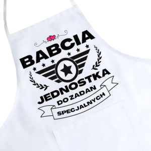 Fartuch Kuchenny Z Nadrukiem Prezent Dzień Babci