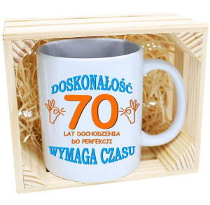 Prezent Kubek Urodzinowy W Skrzynce Urodziny 70