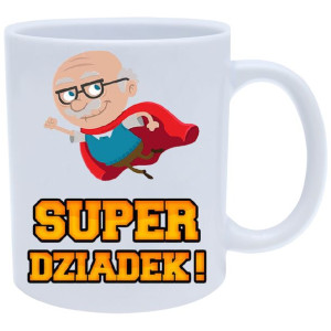 Kubek Dla Super Dziadek Dzień Dziadka Prezent