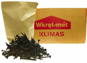 WKRĘT-MET Wkręty do drewna karton gipsu G-K 3,5x45mm 1kg
