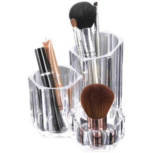 Pojemnik organizer akrylowy na kosmetyki make-up akcesoria do makijażu