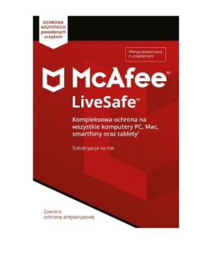 Antywirus Mcafee Live Safe 12 Miesięcy Bez Limitu