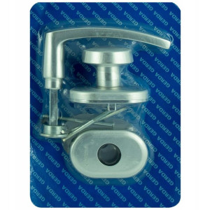 Klamko-gałka BLOK anoda srebrna drzwi 60mm GERDA