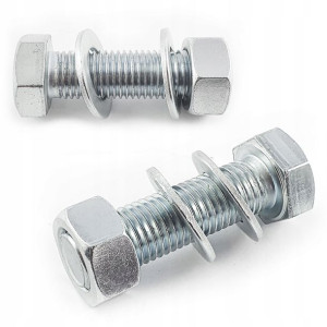 Śruba do zasuwy M20x70mm z nakrętką i podkładkami