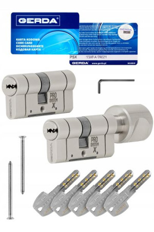 Zestaw 2 wkładek GERDA PROSYSTEM X 30/55 + G35/55