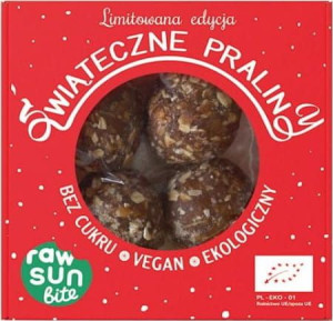 Praliny Świąteczne Bio 52 G - Raw Sun Bite