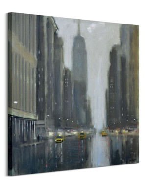Early Commute 5th Avenue - obraz na płótnie 85x85 cm