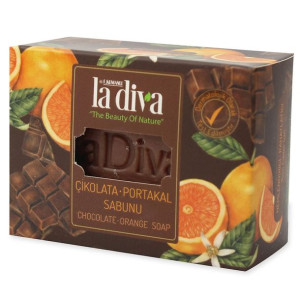 Mydło w kostce CZEKOLADA I POMARAŃCZA 100 g La Diva