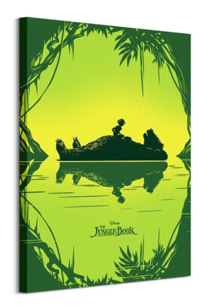 Księga dżungli Baloo i Mowgli - obraz na płótnie 60x80 cm