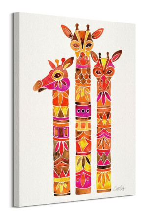 Giraffes - obraz na płótnie 60x80 cm