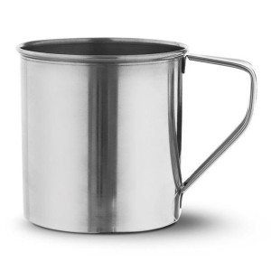 Kubek garnek stalowy z uchwytem turystyczny 8 cm 0,3 l