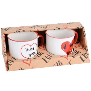 Kubek ceramiczny zestaw kubków 300 ml na prezent