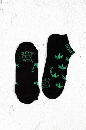 Stopki w liście konopi HempCenter - czarne